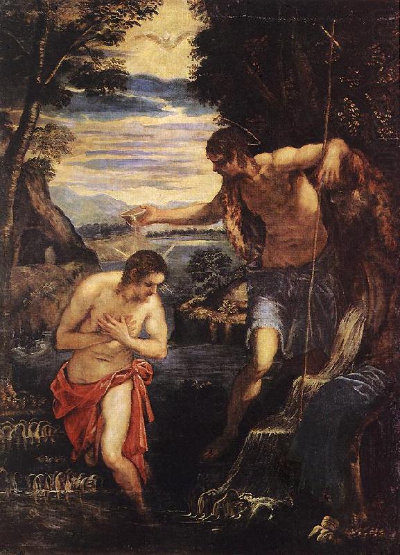 TINTORETTO, Jacopo Baptism of Christ  sd china oil painting image